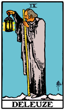 Deleuze As The Hermit Tarot Card Kids Sweatshirt