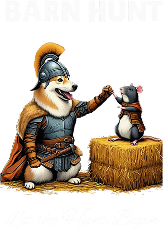 Barn Hunt Lover Warrior Rat And Icelandic Sheepdog Kids T-Shirt