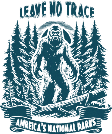Leave No Trace America National Parks Big Foot Coaster