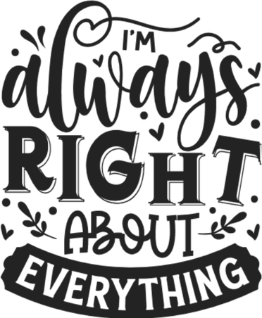 I’M Always Right About Everything Ornament