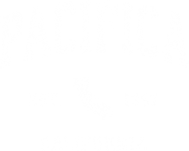 Pacifica California Ca Vintage Athletic Sports Button