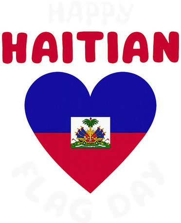 Happy Haitian Flag Day Cool Haiti Flag Heart Kids Sweatshirt