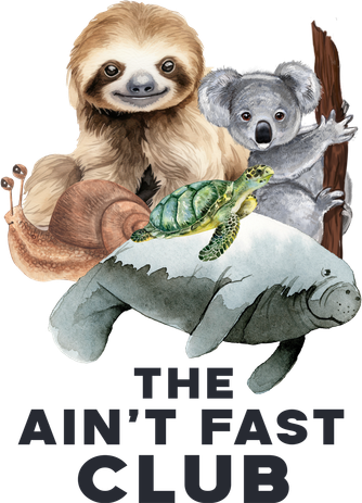 The Aint Fast Club Funny Cute Slow Animal Ornament
