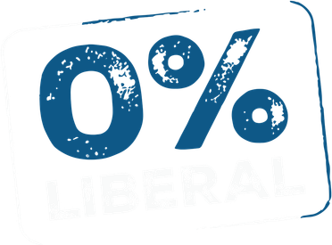 Wearing 0% Liberal 11oz C Handle Ceramic Mug