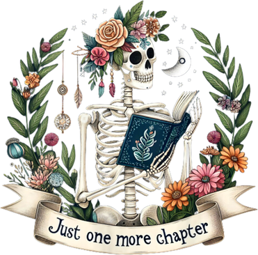 Funny Just One More Chapter Floral Book Lover Reading Design Women's Long Sleeve Shirt
