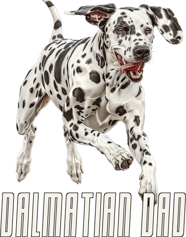 Dalmatian Dad Father Parent Dal Dog Running Cute Adorable Cute Gift Baby Bodysuit
