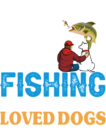 Once Upon A Time A Man Loved Fishing And Loved Dogs Kids Long Sleeve Shirt