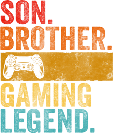 Funny Video Gamer Son Brother Gaming Legend Gift Kids T-Shirt