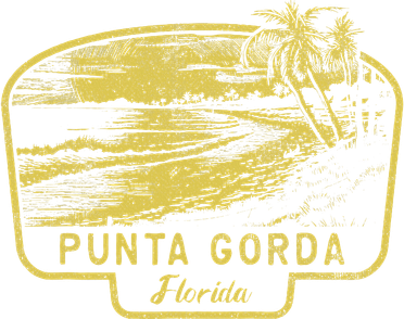 Punta Gorda Florida Beach Surf Vintage Blue Kids Sweatshirt