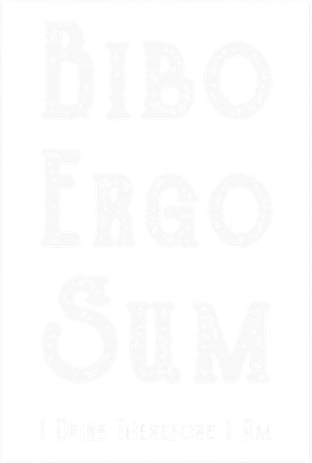 Bibo Ergo Sum I Drink Therefore I Am Latin Alcohol Coaster