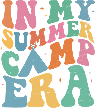 In My Summer Camp Era Retro Groovy Women's Sweatshirt