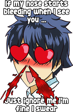 Funny Nose Bleed Anime Perv Simp Otaku Manga Anime Humor Golf Towel