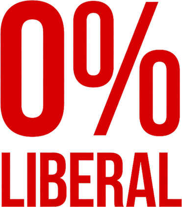 0% Zero Percent Liberal Conservative Mousepad