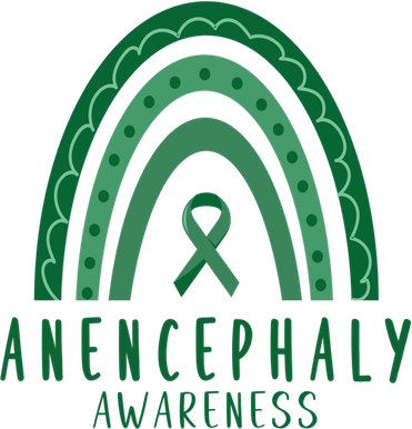 Anencephaly Green Rainbow Ribbon Awareness Month Gift Kids Hoodie