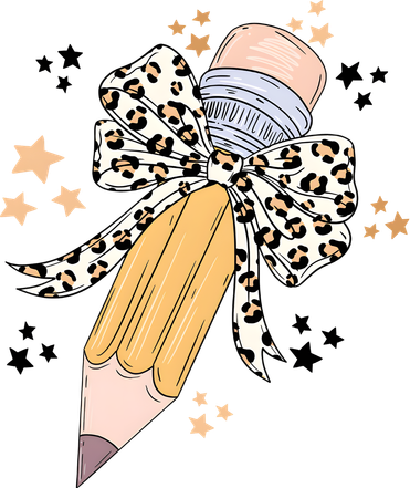 Leopard Coquette Pencil Teacher Student Doggie Tank
