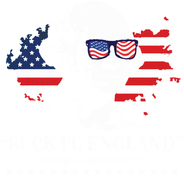 Suck It England George Washington 1776 Hooded Wearable Blanket