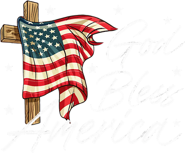 God Bless America Fourth Of July Christian Patriot Women's Dry Zone Grid Polo