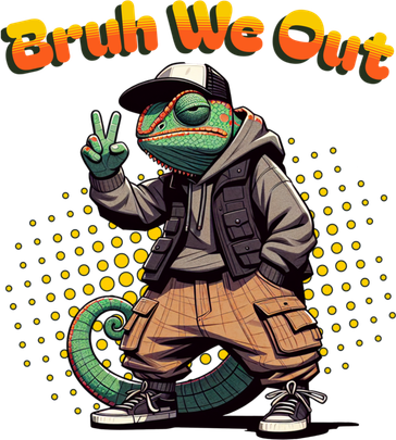 Teacher Appreciation Funny Cameleon Lizard Grad Bruh We Out Gift Long Sleeve Shirt
