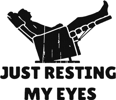Just Resting My Eyes Funny Dad Recliner Happy FatherS Day Women's Long Sleeve Shirt