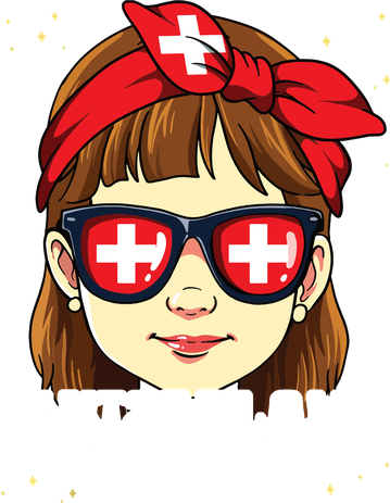 Swiss Girl Switzerland Golf Towel