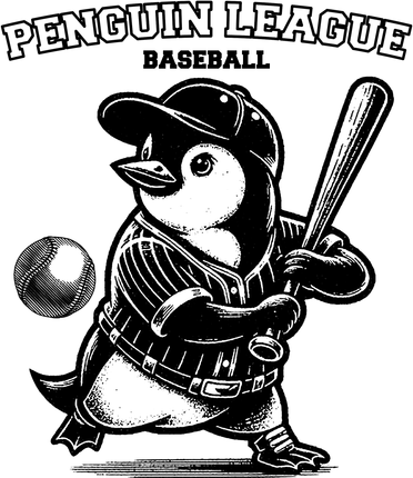 Penguin Baseball League Polo