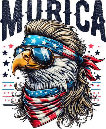 4th Of July Bald Eagle Mullet Murica Usa Usa Merica Transport Backpack