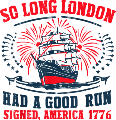 So Long London Had A Good Run Funny 4th Of July Doggie Tank