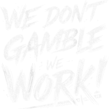 Kendu Inu We DonT Gamble We Work (Front & Back) Bucket Hat