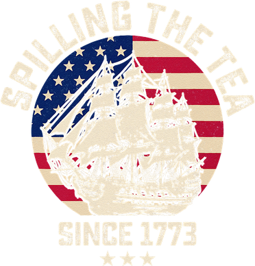 Spilling The Tea Since 1773 Vintage 4th Of July Usa History Kids Sweatshirt