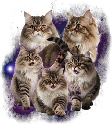 Persian Cats Collage Tote Bag