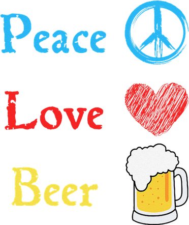 Funny Peace Love Beer Women's T-Shirt