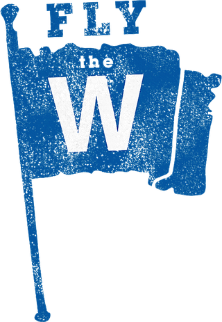 Fly The W Chicago Baseball Winning Flag Kids Sweatshirt