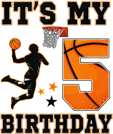 Its My 5th Birthdaybasketball 5 Years Old Kids Sweatshirt