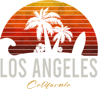 Los Angeles California Retro Surfer Vintage Beach T-Shirt