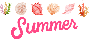 Summer Seashell Tropical Coaster