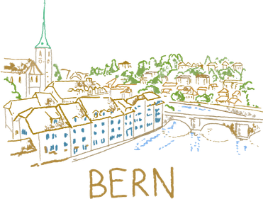 Bern Switzerland Unique Hand Drawn Art Women's T-Shirt