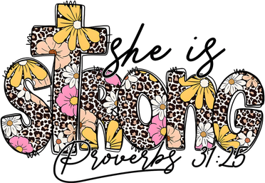 She Is Strong Christian 31:25 God Jesus Magnet