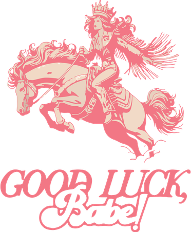 Good Luck Babe Retro 90s Birthday Gifts Women's T-Shirt