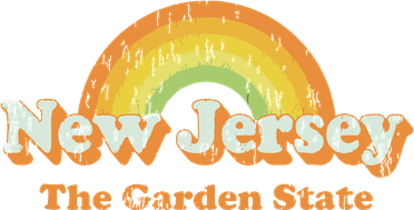Retro New Jersey T Vintage 70s Nj Rainbow Design Kids Sweatshirt