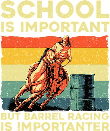 Best Barrel Racing Art For Women Barrel Racer Kids Sweatshirt