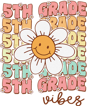 Groovy First Day Of School 5th Grade Vibes Back To School Kids Hoodie