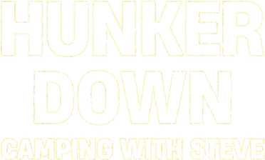 Hunker Down Camping With Steve Simple Graphic Long Sleeve Shirt