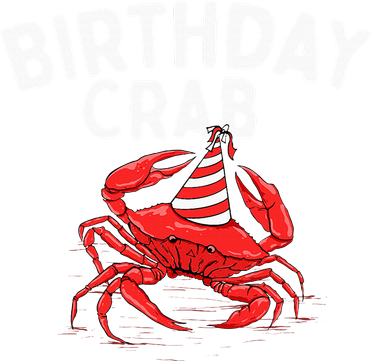 Birthday Crab Crustacean Animal Lover Beach Seafood Kids T-Shirt