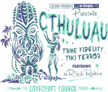 Cthuluau Color Variation Kthulhu Retro Tiki Bar Hawaiian Kids Hoodie