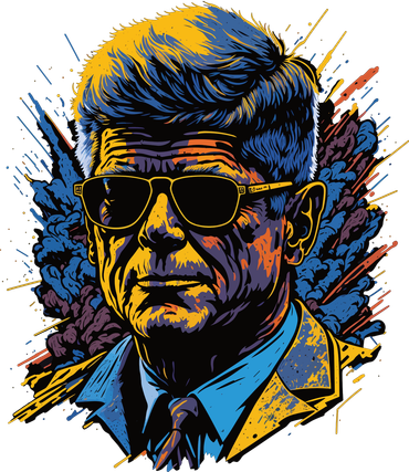 Retro John F Kennedy Pop Baby Bodysuit