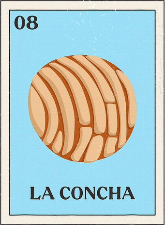 La Concha Mexican Bingo Version Women's Hoodie