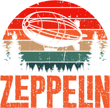 Zeppelin Retro Vintage Sunset 70s 80s Dirigible Airship Toddler T-Shirt