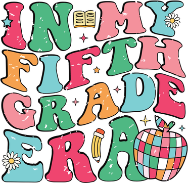 In My Fifth Grade Era Back To School First Day Of School Toddler Hoodie