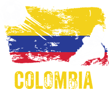 Colombia Soccer Jersey Fan Gallery Cheer Lady Mom Family Coaster
