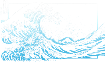 Blue Great Wave Off Kanagawa Golf Towel